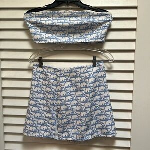 Tube top and mini skirt set